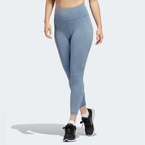Adidas Women’s Optime Training 7/8 Tights HD4440 Altered Blue Mel Size L